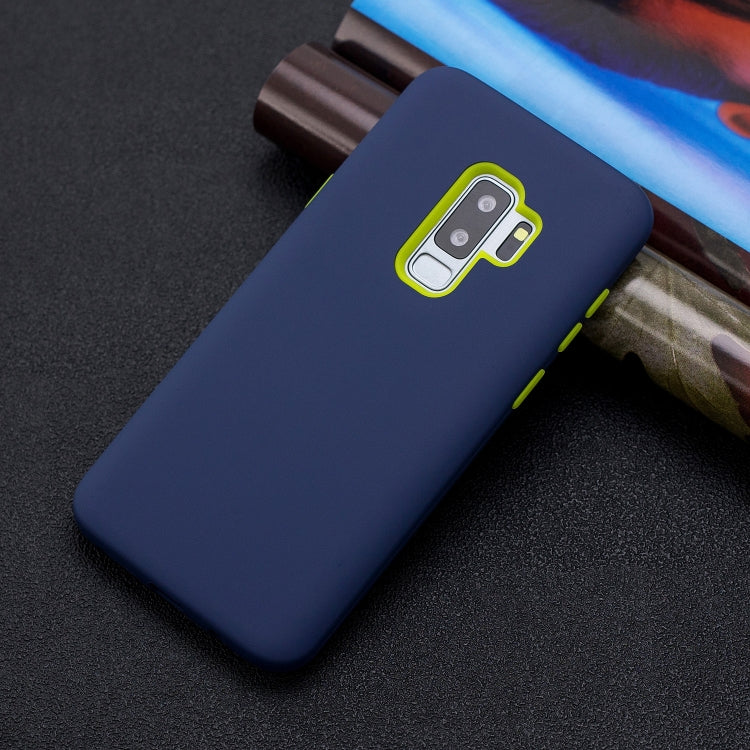 For Galaxy S9+ 3 in 1 Shockproof PC + Silicon Case