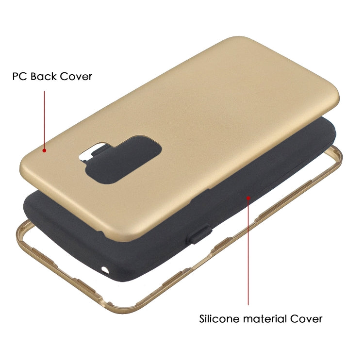 For Galaxy S9+ 3 in 1 Shockproof PC + Silicon Case