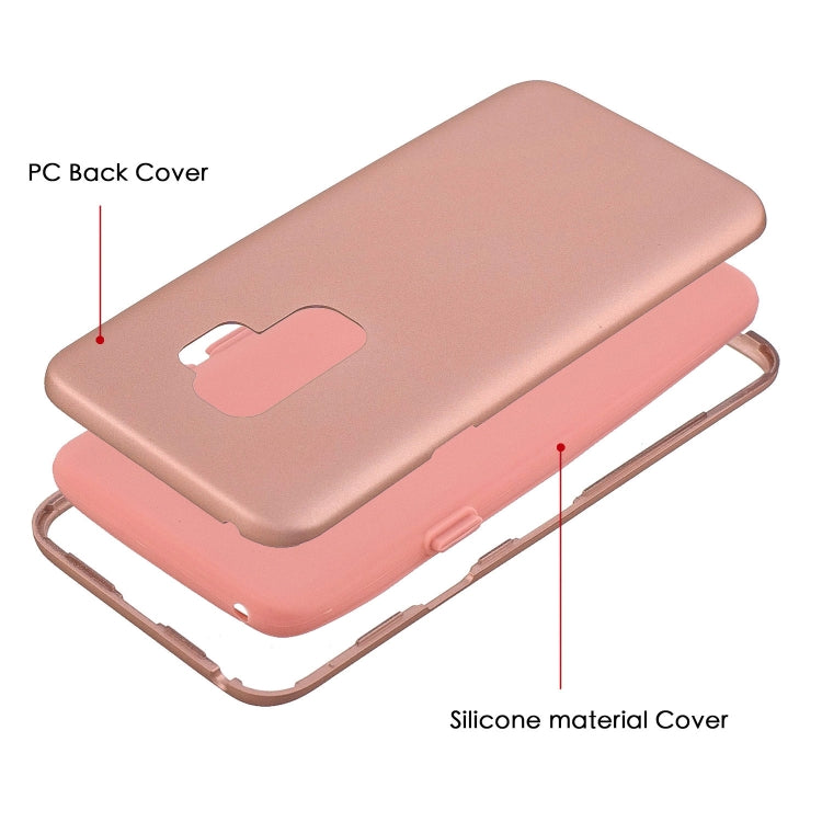For Galaxy S9+ 3 in 1 Shockproof PC + Silicon Case
