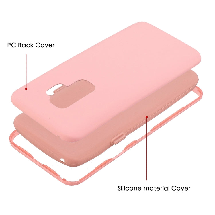 For Galaxy S9+ 3 in 1 Shockproof PC + Silicon Case