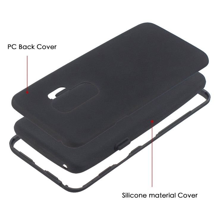 For Galaxy S9+ 3 in 1 Shockproof PC + Silicon Case