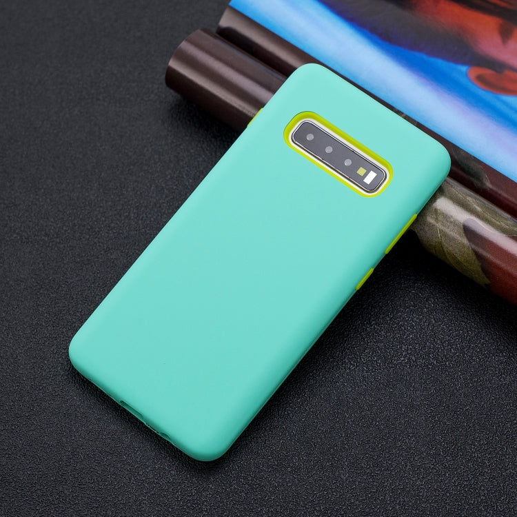 For Galaxy S10 3 in 1 Shockproof PC + Silicon Case