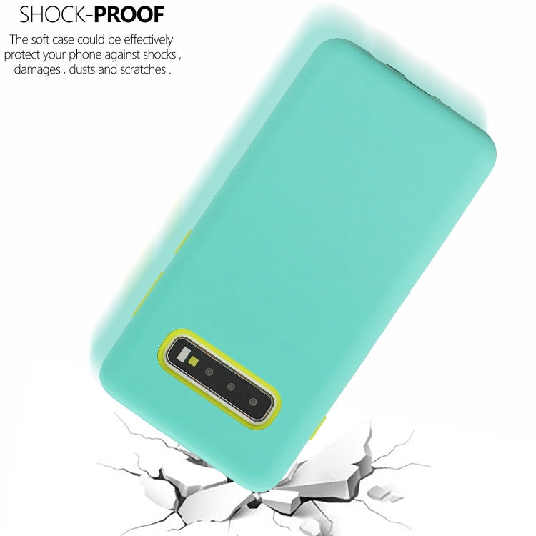 For Galaxy S10 3 in 1 Shockproof PC + Silicon Case