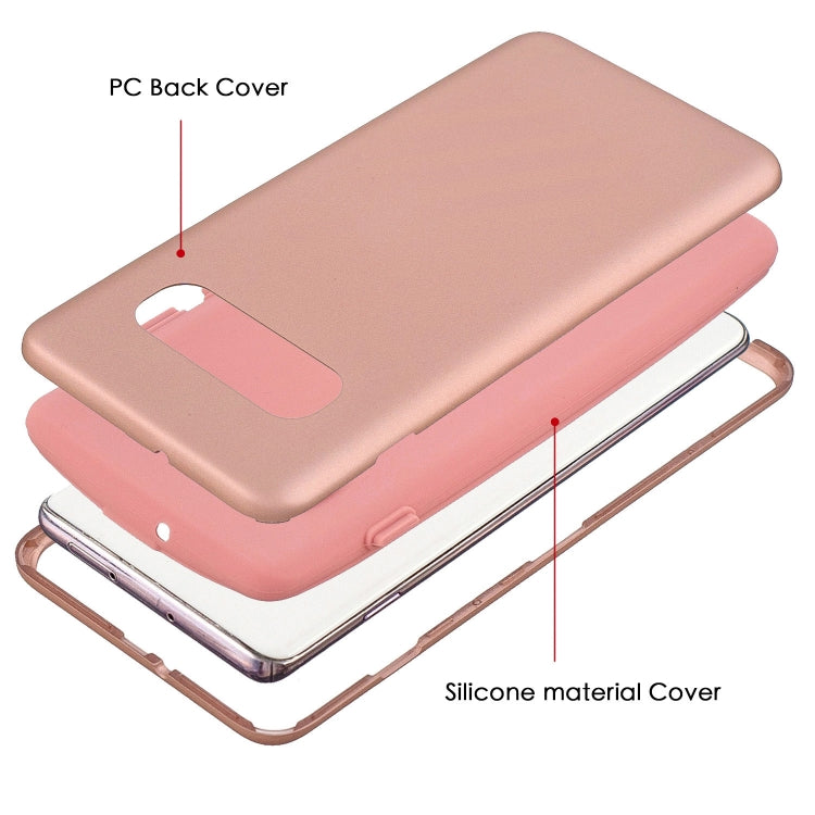 For Galaxy S10 3 in 1 Shockproof PC + Silicon Case