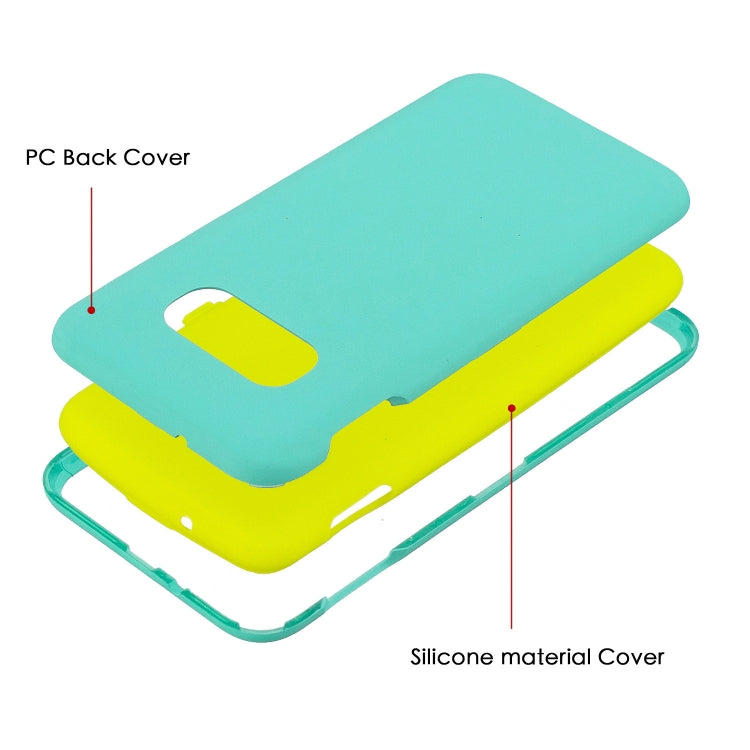 For Galaxy S10e 3 in 1 Shockproof PC + Silicon Case