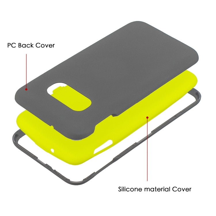 For Galaxy S10e 3 in 1 Shockproof PC + Silicon Case