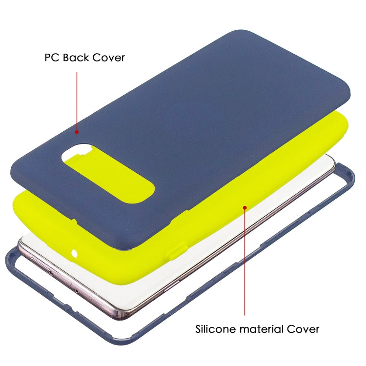 For Galaxy S10+ 3 in 1 Shockproof PC + Silicon Case