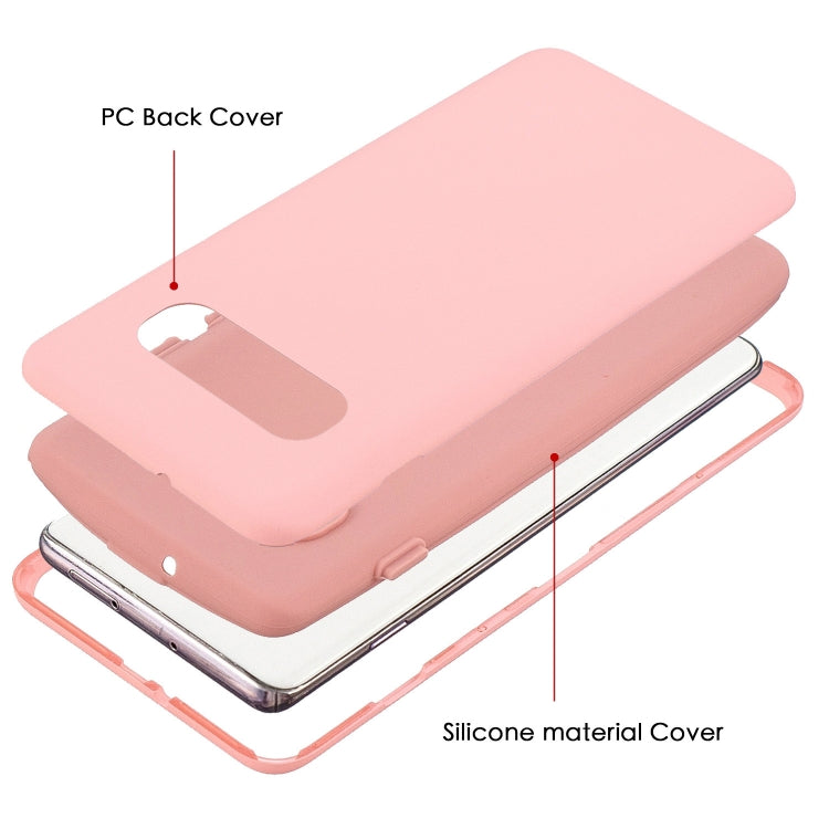For Galaxy S10+ 3 in 1 Shockproof PC + Silicon Case