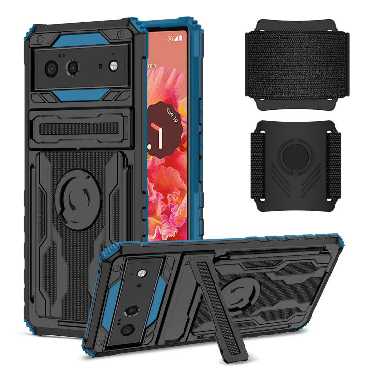 For Google Pixel 6 Armor Wristband Phone Case