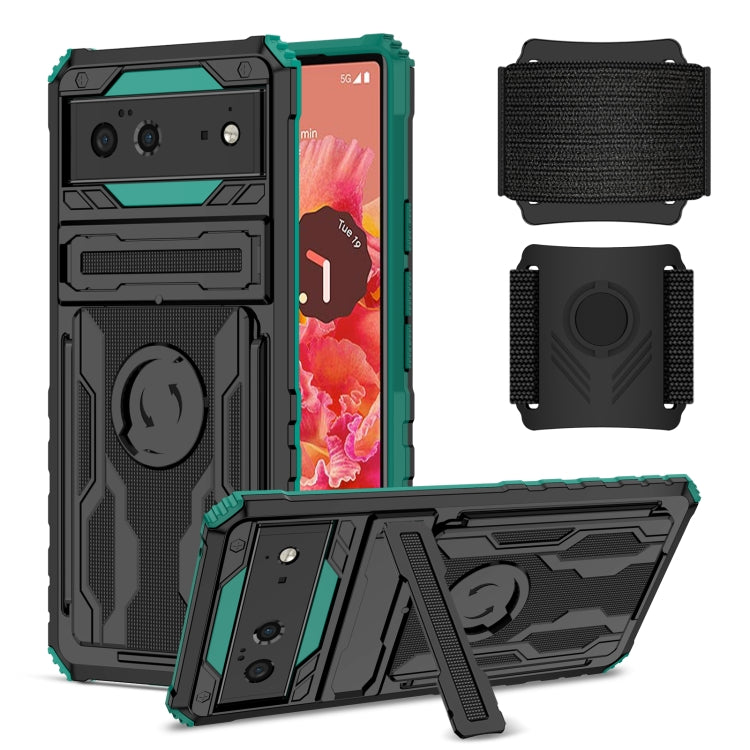 For Google Pixel 6 Armor Wristband Phone Case