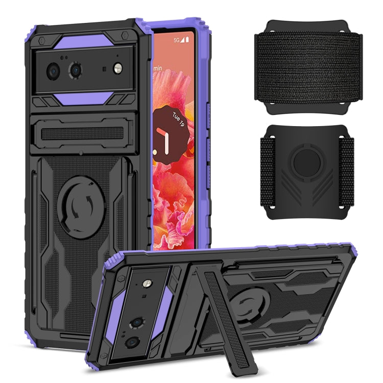 For Google Pixel 6 Armor Wristband Phone Case