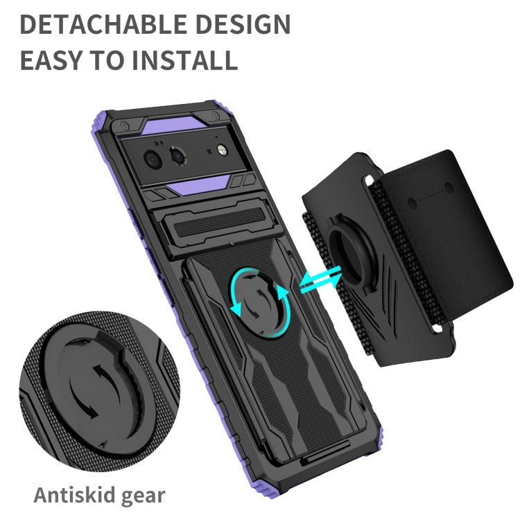 For Google Pixel 6 Armor Wristband Phone Case