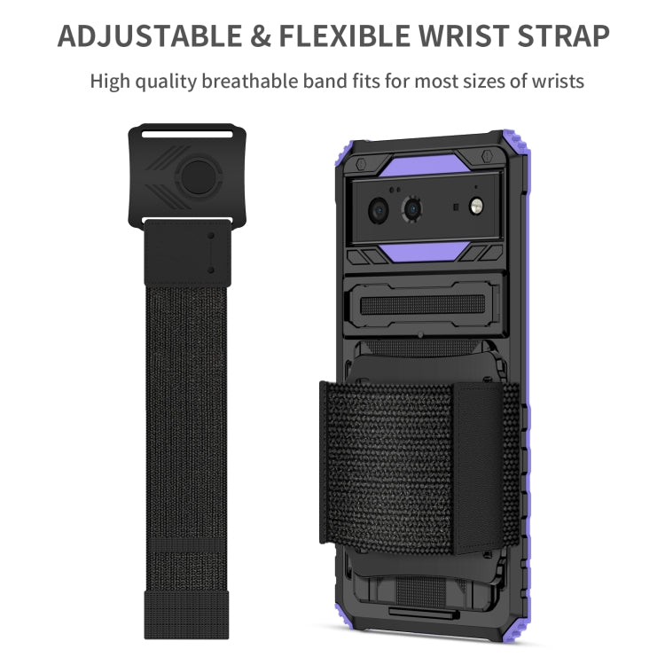 For Google Pixel 6 Armor Wristband Phone Case