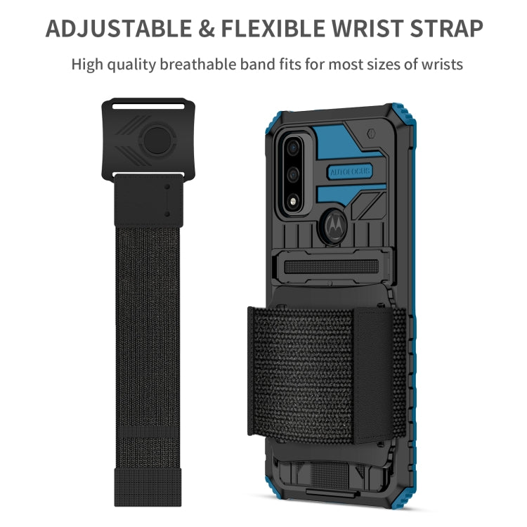 For Motorola G Pure Armor Wristband Phone Case