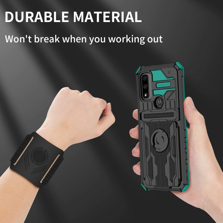 For Motorola G Pure Armor Wristband Phone Case