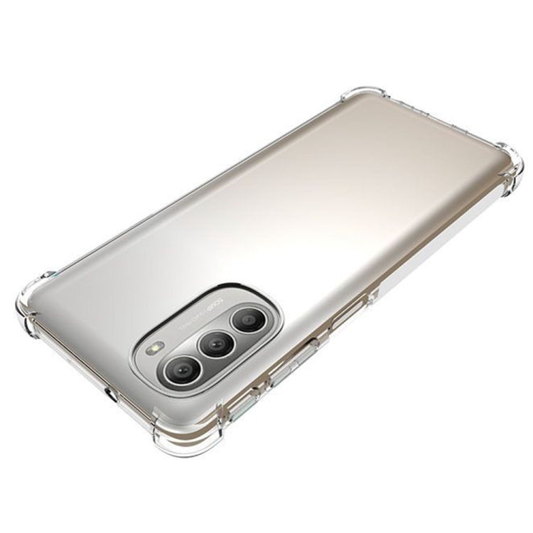 For Motorola Moto G51 5G Shockproof Non-slip Thickening TPU Phone Case(Transparent)
