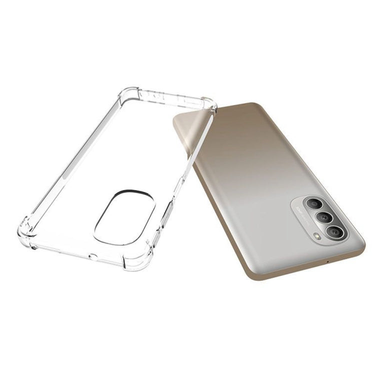 For Motorola Moto G51 5G Shockproof Non-slip Thickening TPU Phone Case(Transparent)