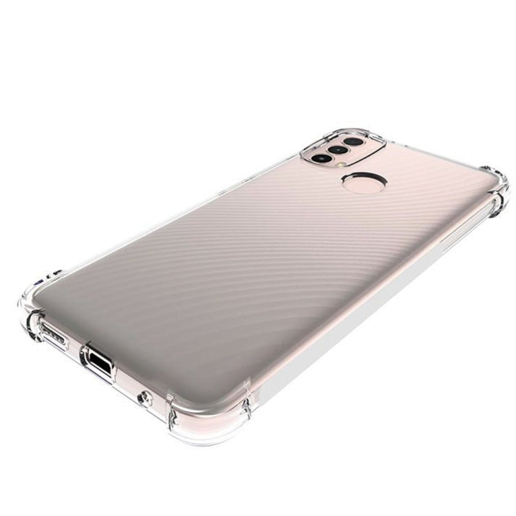 For Motorola Moto E30 Shockproof Non-slip Thickening TPU Phone Case(Transparent)