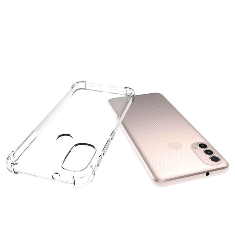 For Motorola Moto E30 Shockproof Non-slip Thickening TPU Phone Case(Transparent)