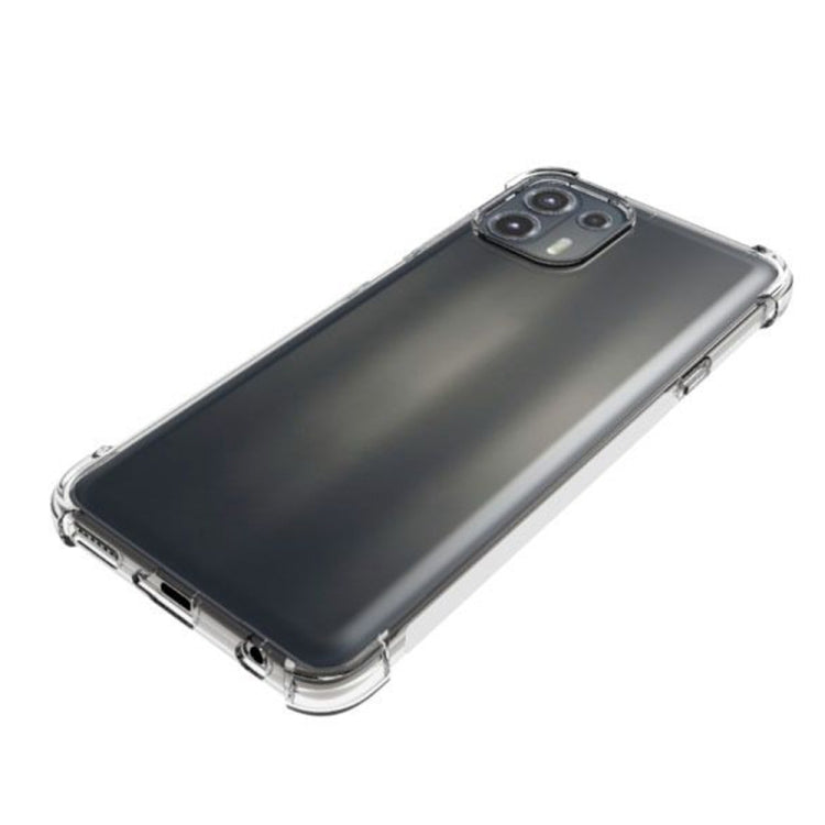 For Motorola Moto Edge 20 Lite Shockproof Non-slip Thickening TPU Phone Case(Transparent)