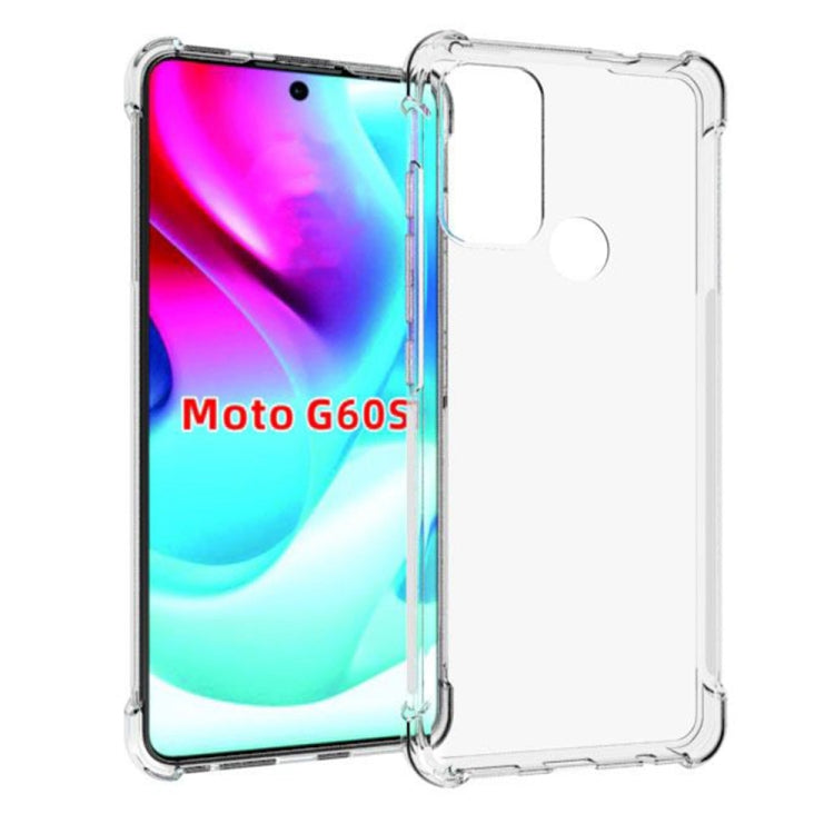 For Motorola Moto G60S Shockproof Non-slip Thickening TPU Phone Case(Transparent)