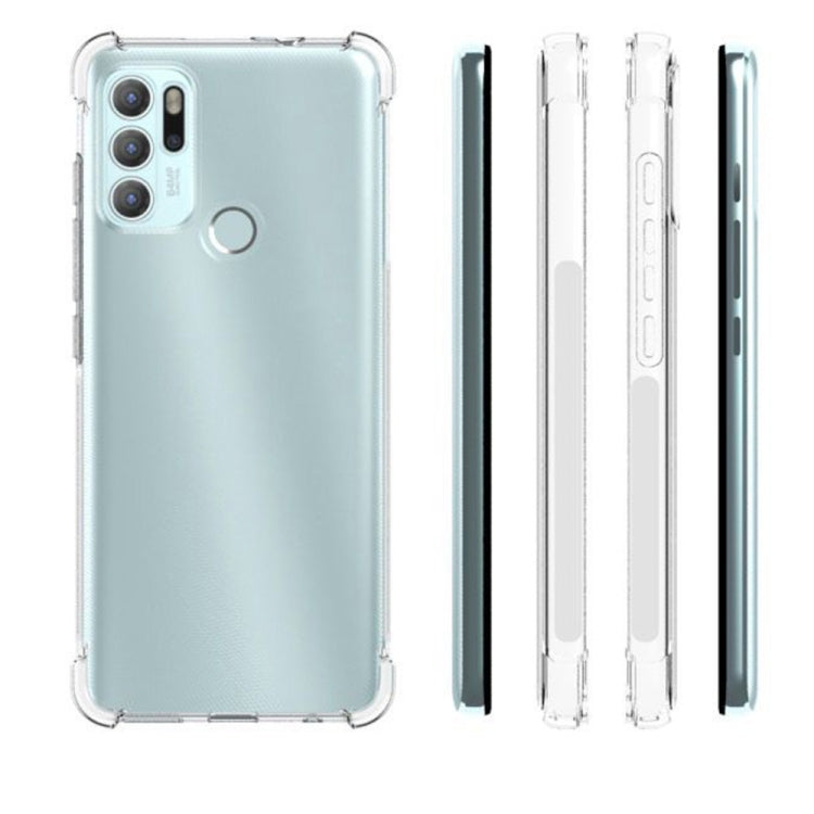 For Motorola Moto G60S Shockproof Non-slip Thickening TPU Phone Case(Transparent)