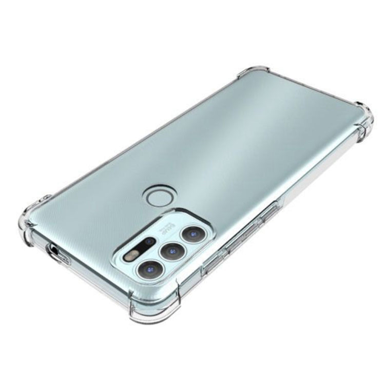 For Motorola Moto G60S Shockproof Non-slip Thickening TPU Phone Case(Transparent)