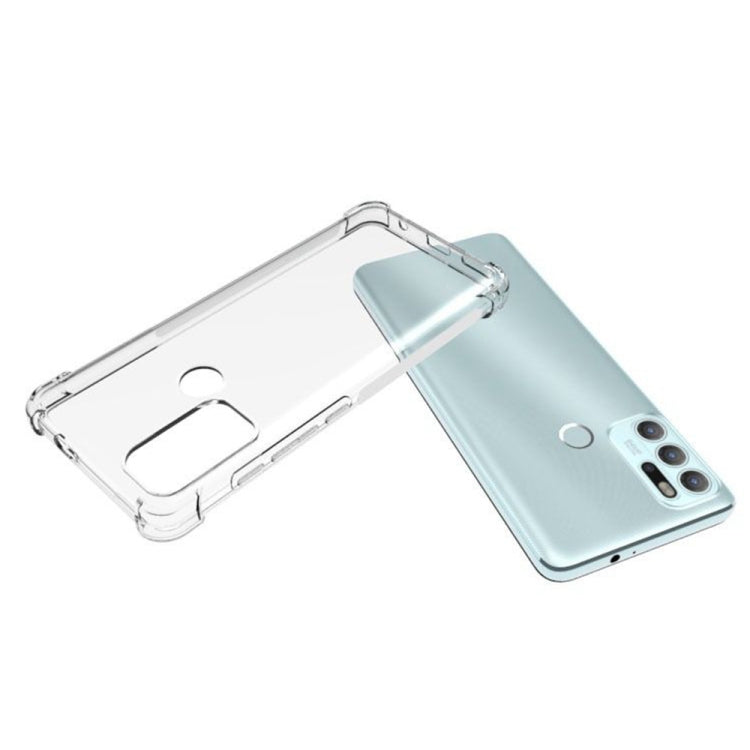 For Motorola Moto G60S Shockproof Non-slip Thickening TPU Phone Case(Transparent)
