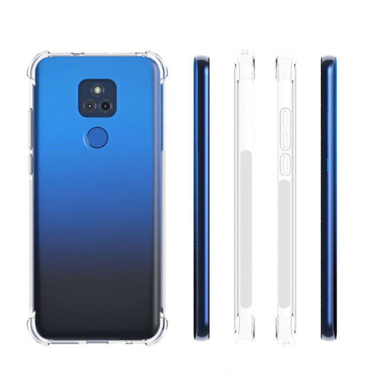 For Motorola Moto G Play 2021 Shockproof Non-slip Thickening TPU Phone Case(Transparent)