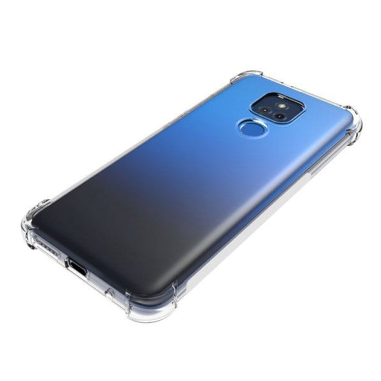 For Motorola Moto G Play 2021 Shockproof Non-slip Thickening TPU Phone Case(Transparent)