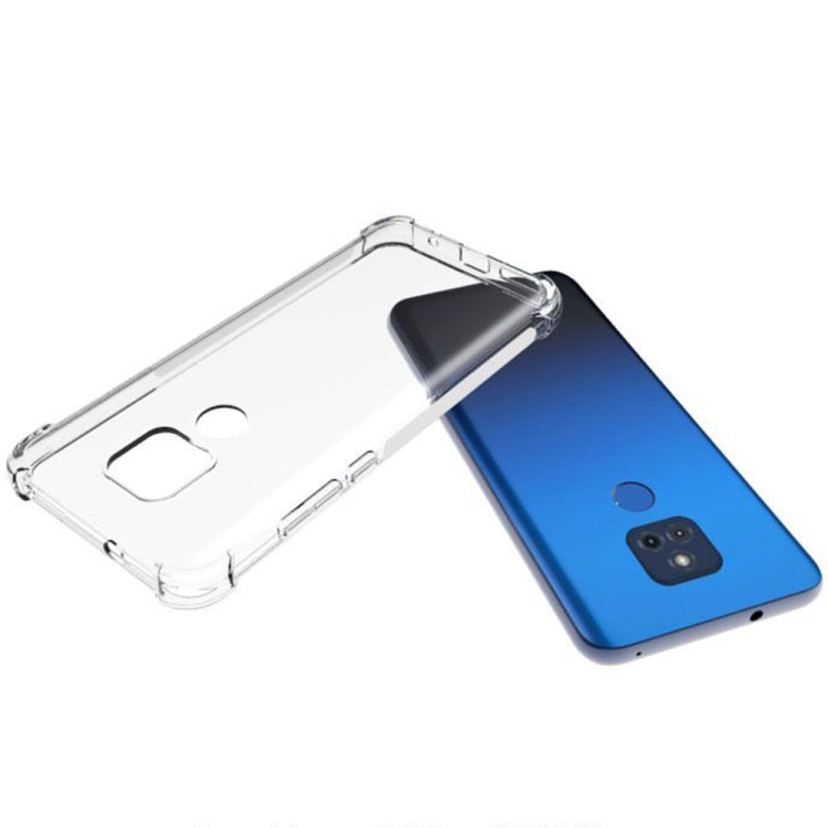 For Motorola Moto G Play 2021 Shockproof Non-slip Thickening TPU Phone Case(Transparent)