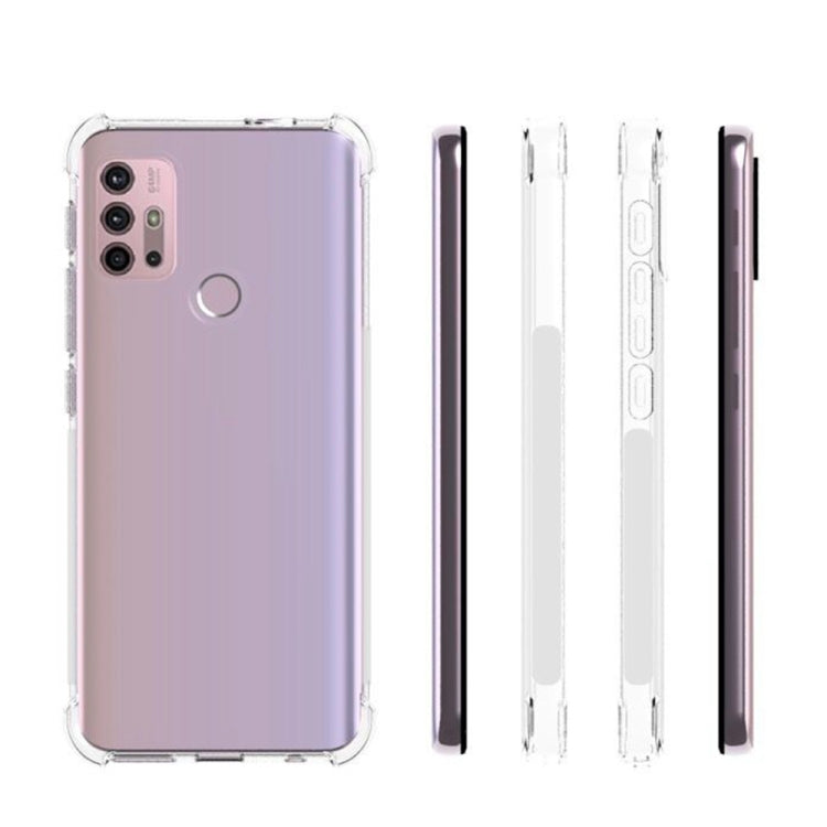 For Motorola Moto G30 / G10 Shockproof Non-slip Thickening TPU Phone Case(Transparent)