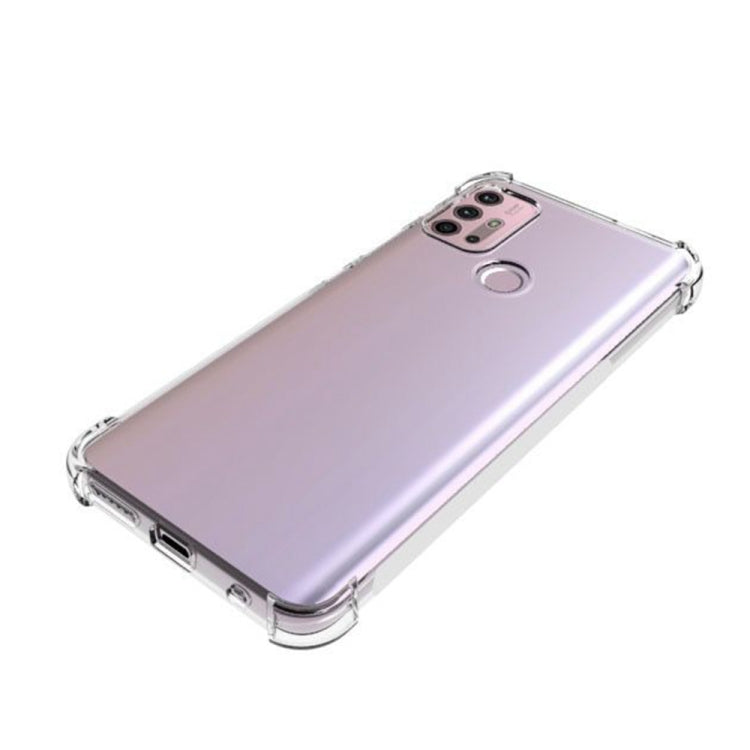 For Motorola Moto G30 / G10 Shockproof Non-slip Thickening TPU Phone Case(Transparent)