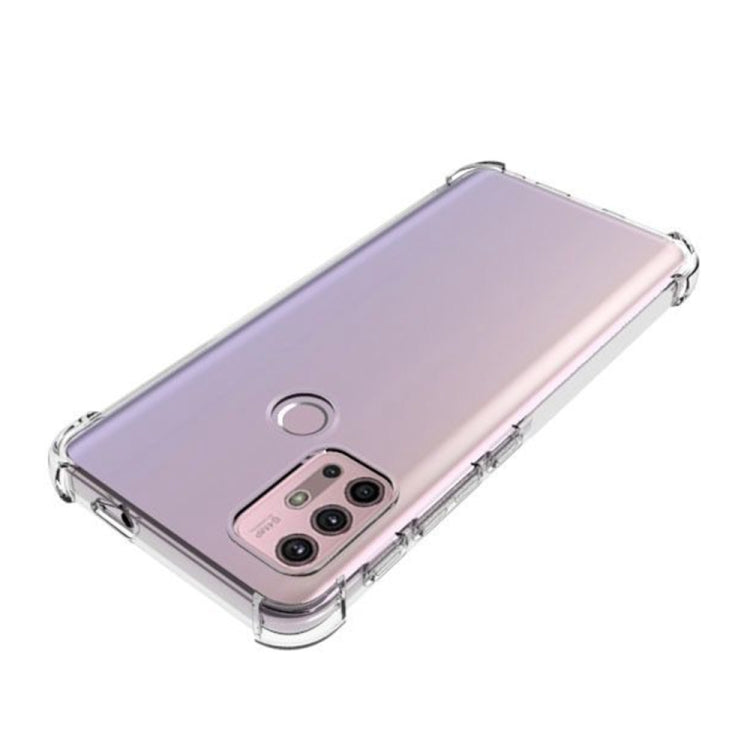 For Motorola Moto G30 / G10 Shockproof Non-slip Thickening TPU Phone Case(Transparent)