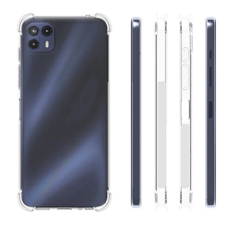 For Motorola Moto G50 5G Shockproof Non-slip Thickening TPU Phone Case(Transparent)