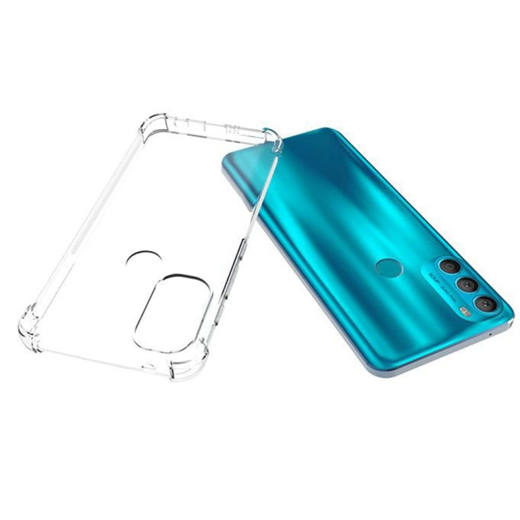 For Motorola Moto G71 5G Shockproof Non-slip Thickening TPU Phone Case(Transparent)