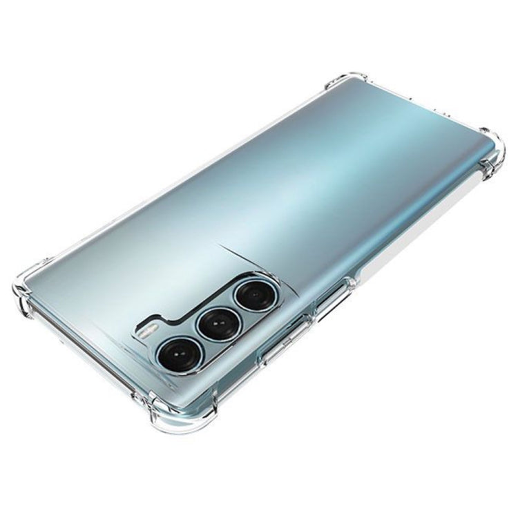 For Motorola Moto G200 5G  Shockproof Non-slip Thickening TPU Phone Case(Transparent)