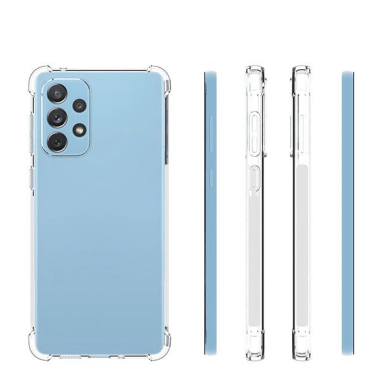 For Samsung Galaxy A73 Shockproof Non-slip Thickening TPU Phone Case(Transparent)