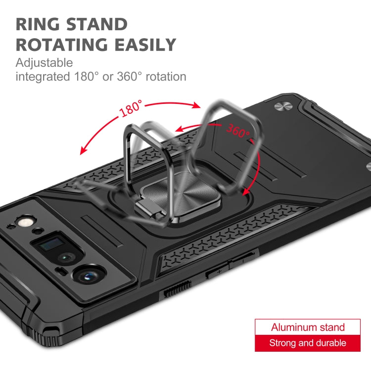 For Google Pixel 6 Pro Magnetic Ring Holder Armor Phone Case
