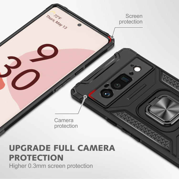 For Google Pixel 6 Pro Magnetic Ring Holder Armor Phone Case