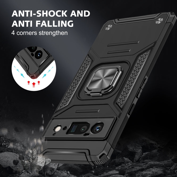 For Google Pixel 6 Pro Magnetic Ring Holder Armor Phone Case