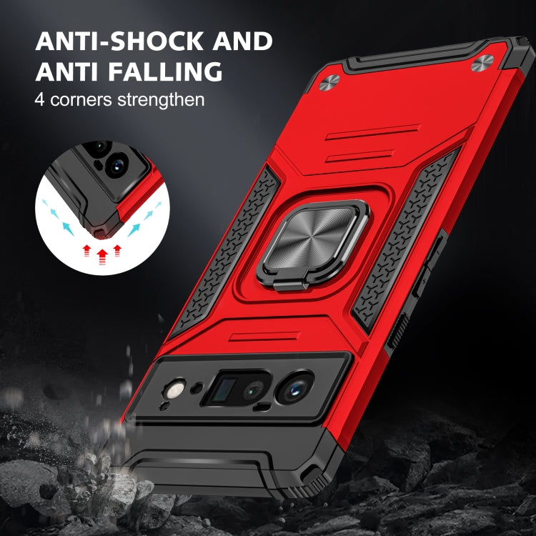 For Google Pixel 6 Pro Magnetic Ring Holder Armor Phone Case