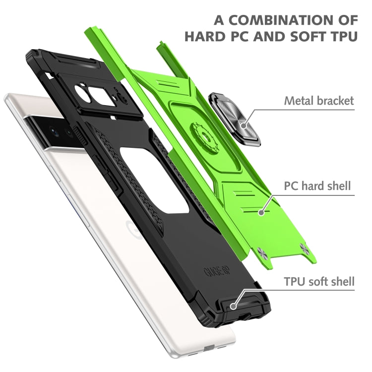 For Google Pixel 6 Pro Magnetic Ring Holder Armor Phone Case