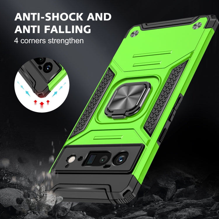 For Google Pixel 6 Pro Magnetic Ring Holder Armor Phone Case