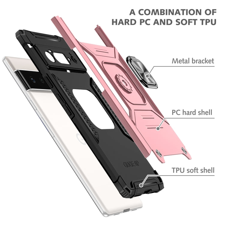 For Google Pixel 6 Pro Magnetic Ring Holder Armor Phone Case
