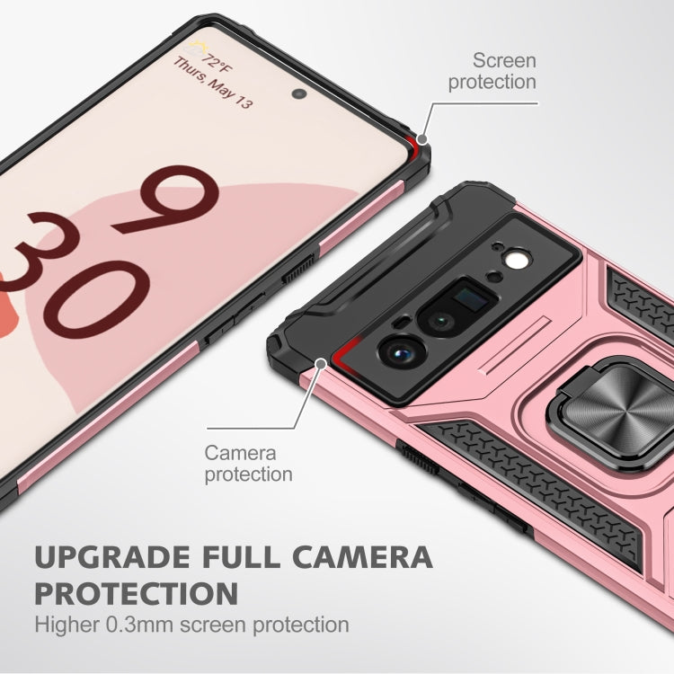 For Google Pixel 6 Pro Magnetic Ring Holder Armor Phone Case