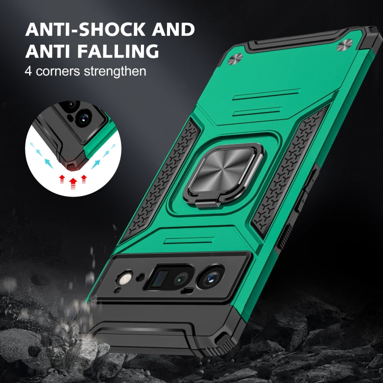 For Google Pixel 6 Pro Magnetic Ring Holder Armor Phone Case