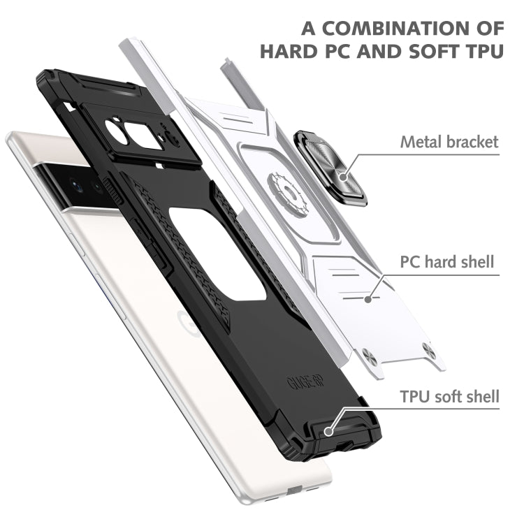 For Google Pixel 6 Pro Magnetic Ring Holder Armor Phone Case