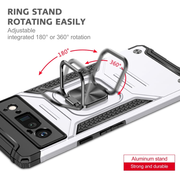 For Google Pixel 6 Pro Magnetic Ring Holder Armor Phone Case