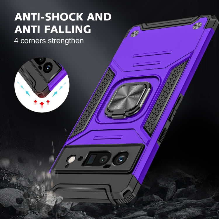 For Google Pixel 6 Pro Magnetic Ring Holder Armor Phone Case